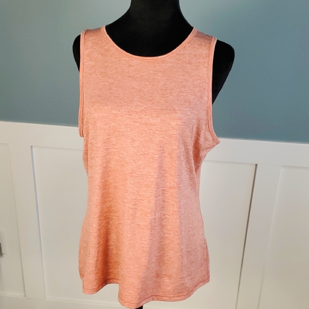 Ideology Mauve Pink Cutout Athletic Tank Top L